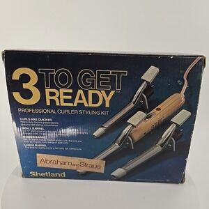 Vintage Shetland "3 To Get Ready" Professional Curler Styling Kit - Model 974 -